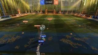 Rocket League - Backwards Aerial Save!