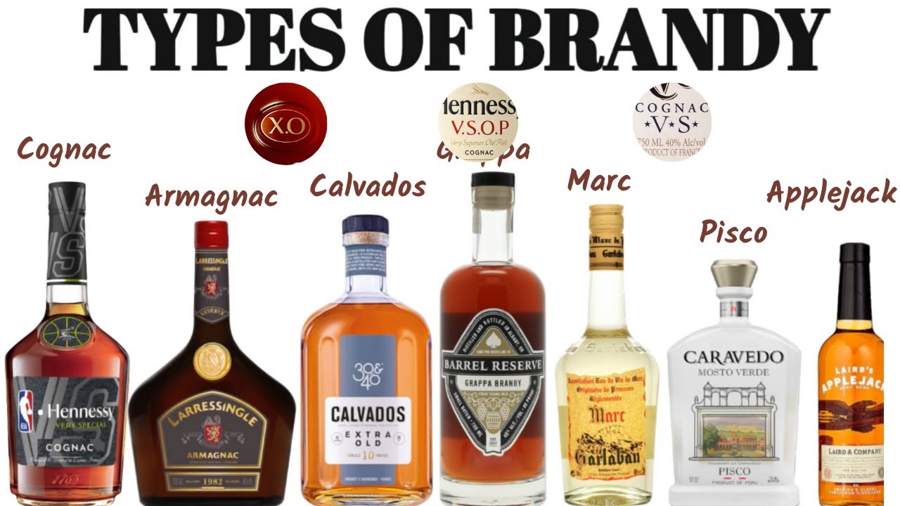 Different Types of Brandy I Cognac I Armagnac I Calvados I Pisco I Different Types of Brandy I Cognac I Armagnac I Calvados I Pisco I
