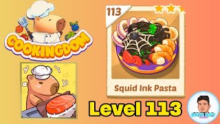 Cookingdom level 113 solution walkthrough ( squid ink pasta ) 