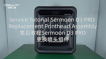 Service Tutorial Sermoon D3 PRO Replacement Printhead Assembly