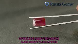 Product Video for: African Ruby (Manik) 6.83 Carat (7.51 Ratti)