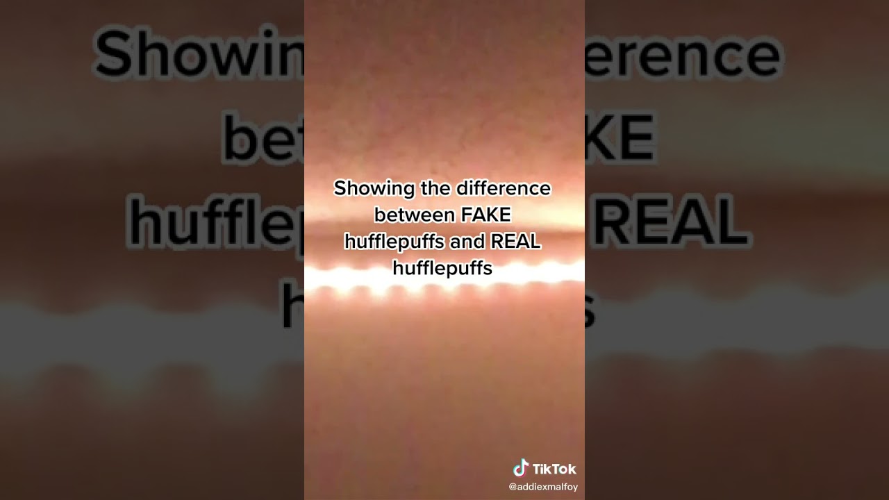 Difference between FAKE Hufflepuffs and REAL Hufflepuffs || Harry Potter