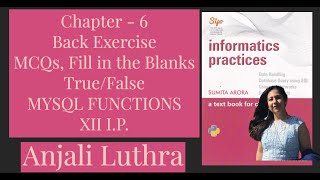 Sumita Arora Back Exercise Solution , Chapter 6, MCQs, Fill in the Blanks, True False, XII I.P.