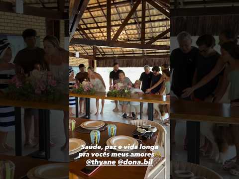 Tirullipa participando do aniversário da esposa e da mãe do Wesley Safadão