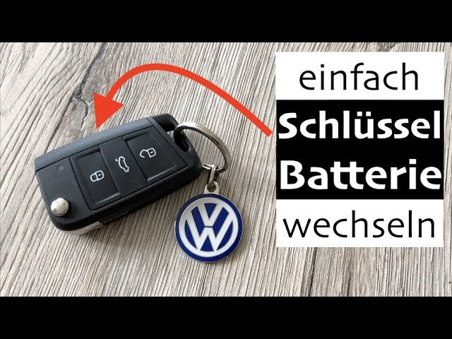VW Golf 7 Schlüssel Batterie wechseln - so einfach gehts 