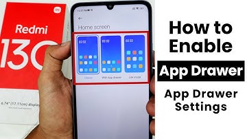 How to Enable App Drawer In Redmi 13C | App Drawer Settings