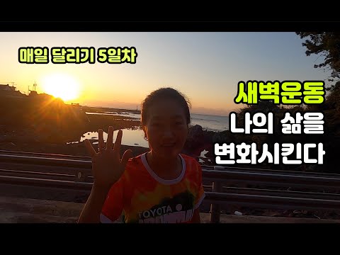 매일 달리기 새벽운동 나에게 생기는 변화 5일차