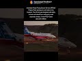 Private jet lands on dirt runway