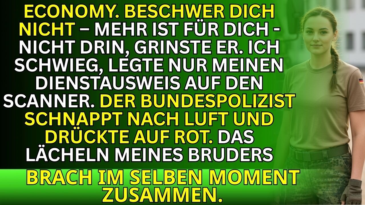 „Business Class verdienst du nicht“, grinste er. Dann löste mein Ausweis Sicherheitsstufe Rot aus.