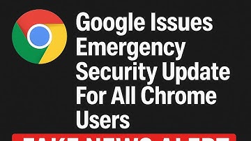 Google Issues Emergency Security Update For All Chrome Users