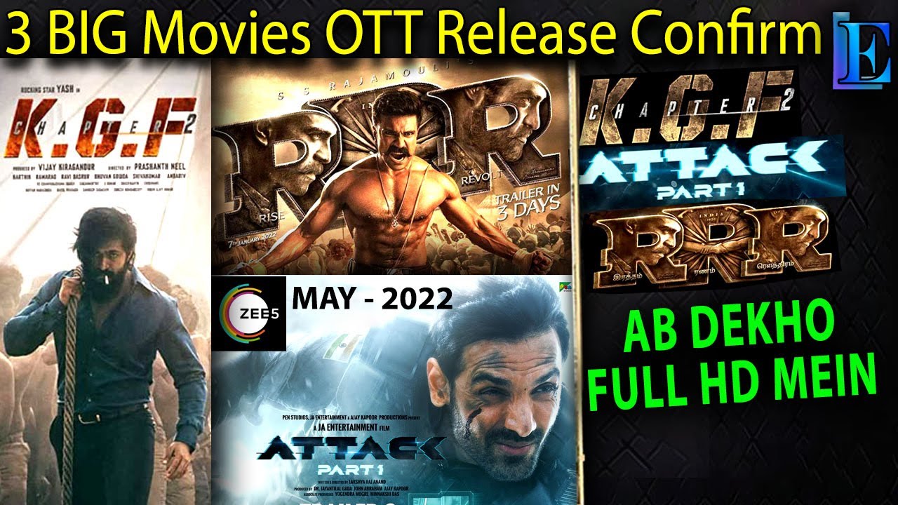 KGF 2 OTT Release Confirm | Attack OTT | RRR OTT Date | @Netflix India   @Amazon Prime Video India ​