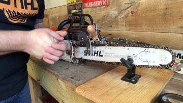 How to Square file a chainsaw chain.....  with a double bevel file.....