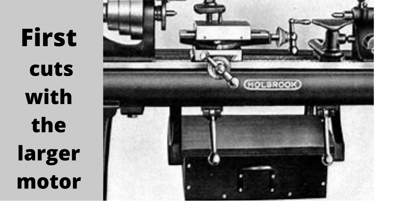 First cuts on the Holbrook lathe