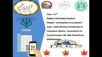 Quick Revision Introduction to Computers History etc 11Th I.P by Hilal Lone