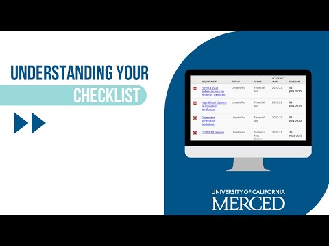 Understanding Your Checklist | UC Merced