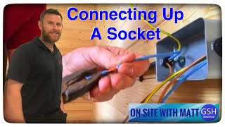 How to Connect up a Twin Socket Wired in PVC Single - Earthing the Metal Box - In Plastic Conduit