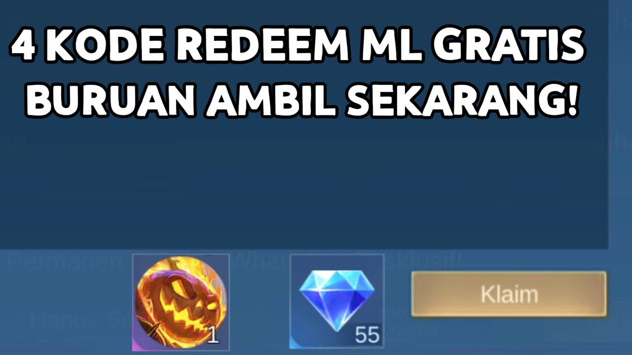 BURUAN! 4 KODE REDEEM ML TERBARU KODE REDEEM MOBILE LEGENDS HARI INI UPDATE JANUARI 2026
