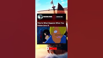 This Is What Happens When You Follow Zoro ☠️ | #onepiece #zoro #sanji #robin #shorts