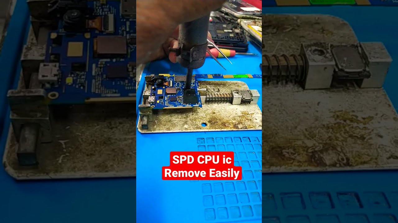 How To Remove Mobile CPU ic  SPD And MTK 