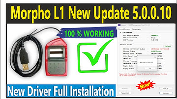 Morpho L1 Driver Update 5.0.0.10 | ऐसे करें Install Windows 10/11 पर | Morpho L1 Device Installation