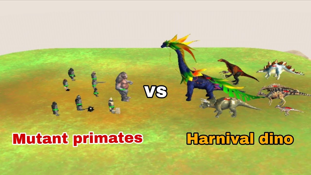 Mutant Primates vs Herbivorous Dinosaurs | Ultimate ARBS Battle