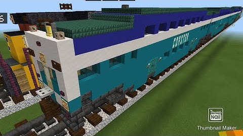 Minecraft Coaster train bi-level coach and cab car tutorial