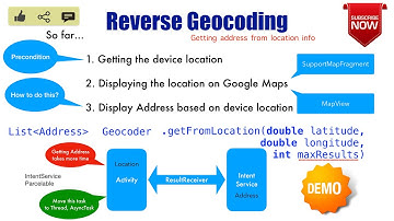 Location Aware Android Apps - Part 7, Reverse Geocoding | Getting address from location info