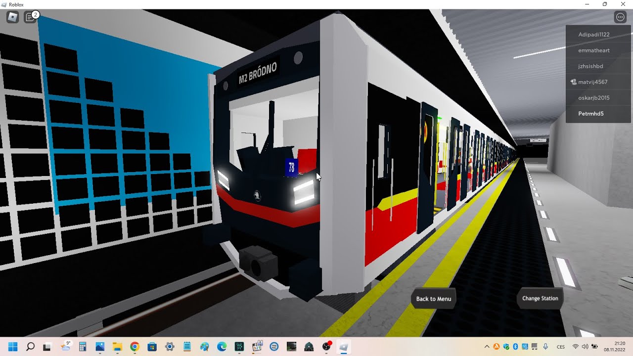 Warsaw Metro Roblox Škoda Varsovia Linka M2 Bemowo - Bródno