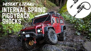 BEST TRX-4 SHOCK UPGRADE? | Trail Testing 90mm Desert Lizard Piggyback Shocks