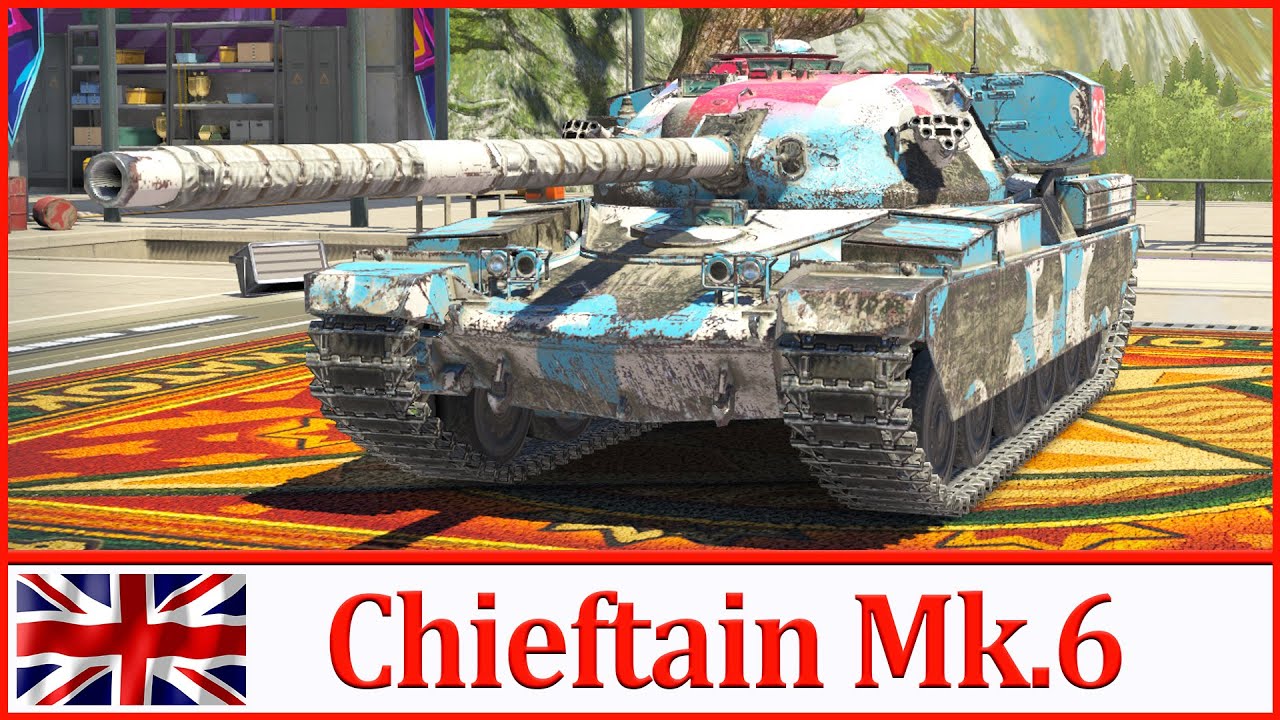 Chieftain Mk.6. Первые 100 боёв. Tanks Blitz 