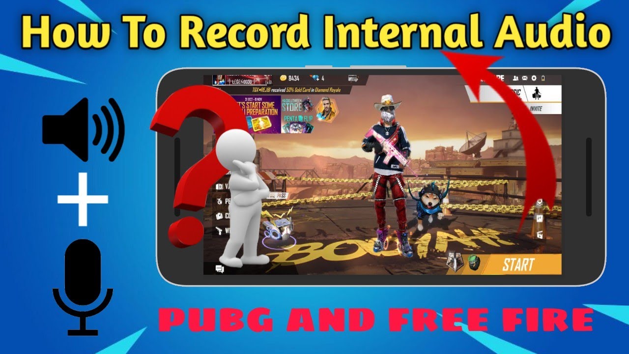 How To Record Pubg & Free Fire Internal Audio On Android | Like PC ...