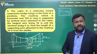 NCERT 11th Maths Ch 11 Miscellaneous Exercise Q 3 Conic Section