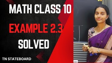 10th class math |Example 2.3|Euclid