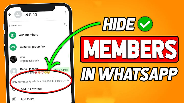 How to Hide Members in a WhatsApp Group (2024 Updated Way) (2025 Updated)