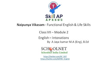 Intonations  - Functional English  - Class VII – Module 2