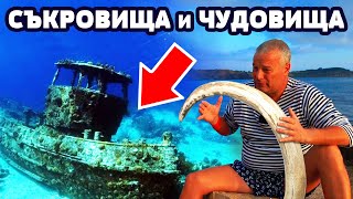 НАМЕРИХ БИВНИ от МАМУТ!!! 52кг. КОСТУР ( ГРУПЕР)! 8кг. лаврак в черно море с Пламен Вукадинов!