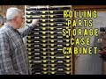 Rolling Parts Storage Case Cabinet Rolling Parts Storage Case Cabinet