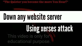 Kali linax Dos attack (down any website via Xerxes)