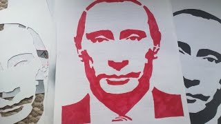 Как сделать стенсил (трафарет) В.В. Путина / How to create a stencil of V. Putin Как сделать стенсил (трафарет) В.В. Путина / How to create a stencil of V. Putin