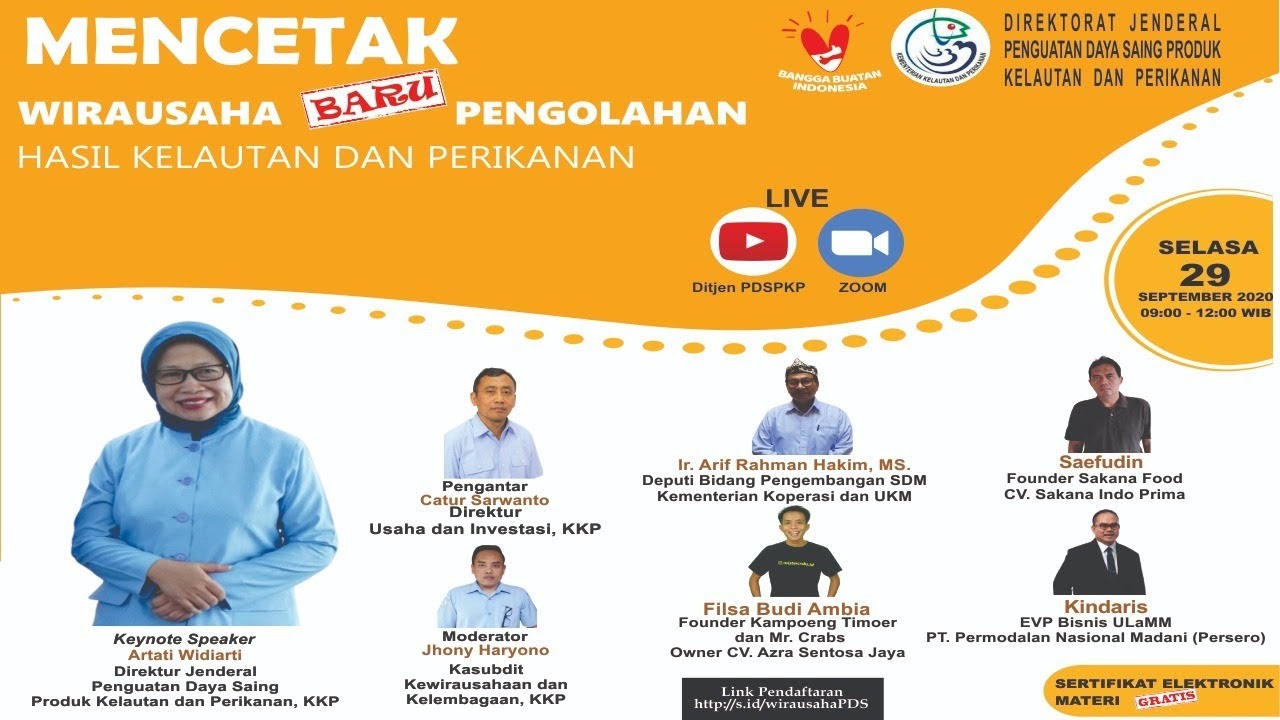 Webinar " Mencetak Wirausaha Baru Pengolahan Hasil ...