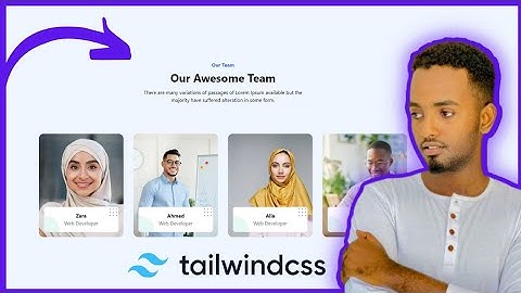 Sidee loo sameyaa  responsive Team section adigoo isticmaalaya  HTML iyo TAILWINDCSS | @caaqiltech