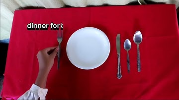 Informal Table Setting