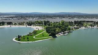 Drone filming of the Santa Fe Dam Recreation Area