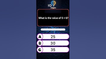 Only 5% Can Get All Right! 🔥 Easy Math Quiz That Tests Your Brain 🧠 | IQ Spark #MathQuiz #BrainTest