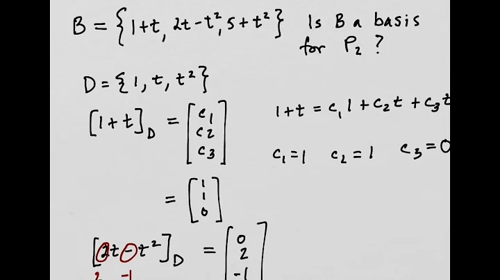 How to Determine if a Set is a Basis for P2