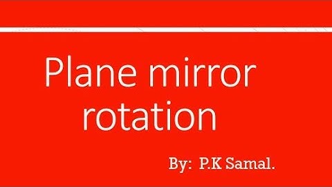 Plane mirror rotation