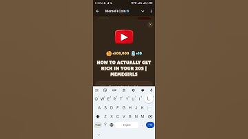 How to actually Get Rich in your 20s Code Memefi | Memefi Coin YouTube Video Code #memeficoin#memefi