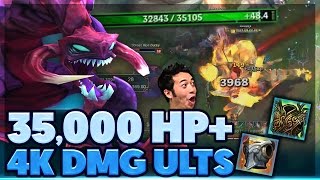 THIS ULT ONE SHOTS TANKS | RP GIVEAWAY | MOST HEALTH EVER? | 35K HP CHO'GATH SUPPORT | BunnyFuFuu screenshot 2