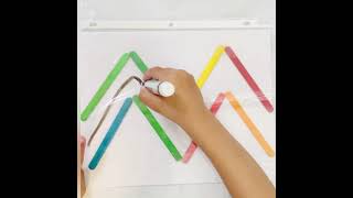 Enhance Pencil Grasp/Control by creating these cute Popsicle Sticks reusable sheets ✏️🥢✍️