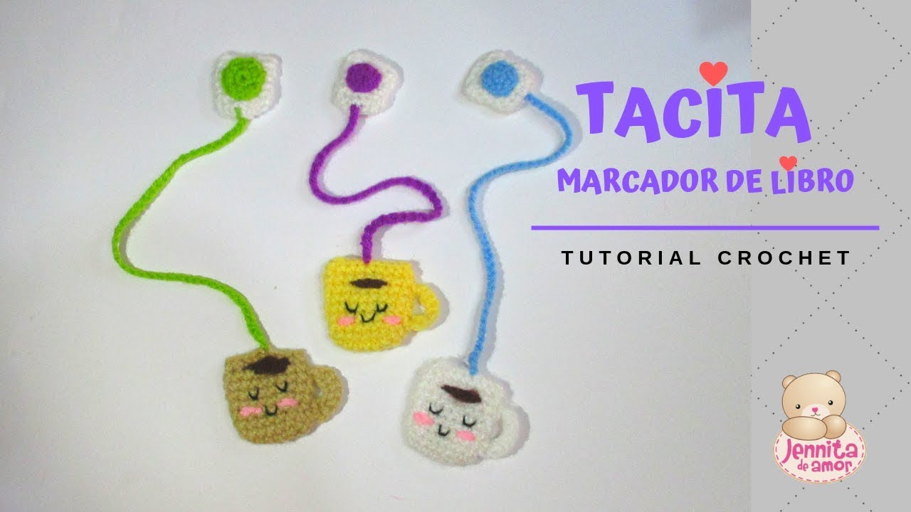 TACITA MARCADOR DE LIBRO Amigurumi Tutorial Crochet 